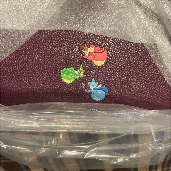 NWT- COACH Disney X -Sleeping Beauty Leather Tote - Picture 2 of 6